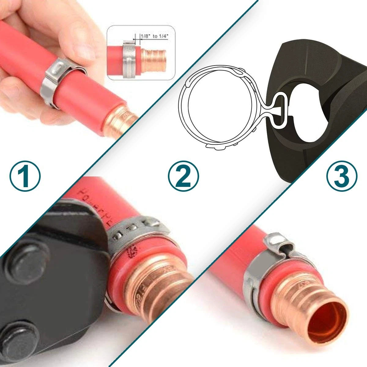 Single Ear O Clips Plus Mikalors 304 Stainless Steel Air Water Pipe Hose Clamps