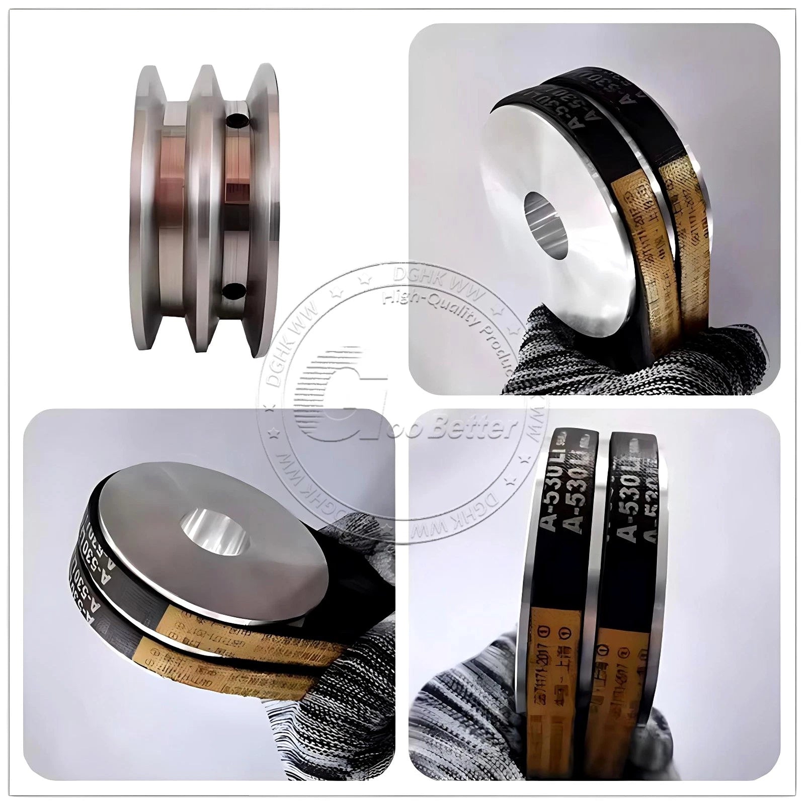 V-Groove Aluminum Drive Pulley For V-Belt Pulleys Groove 12.5mm OD 40mm-150mm