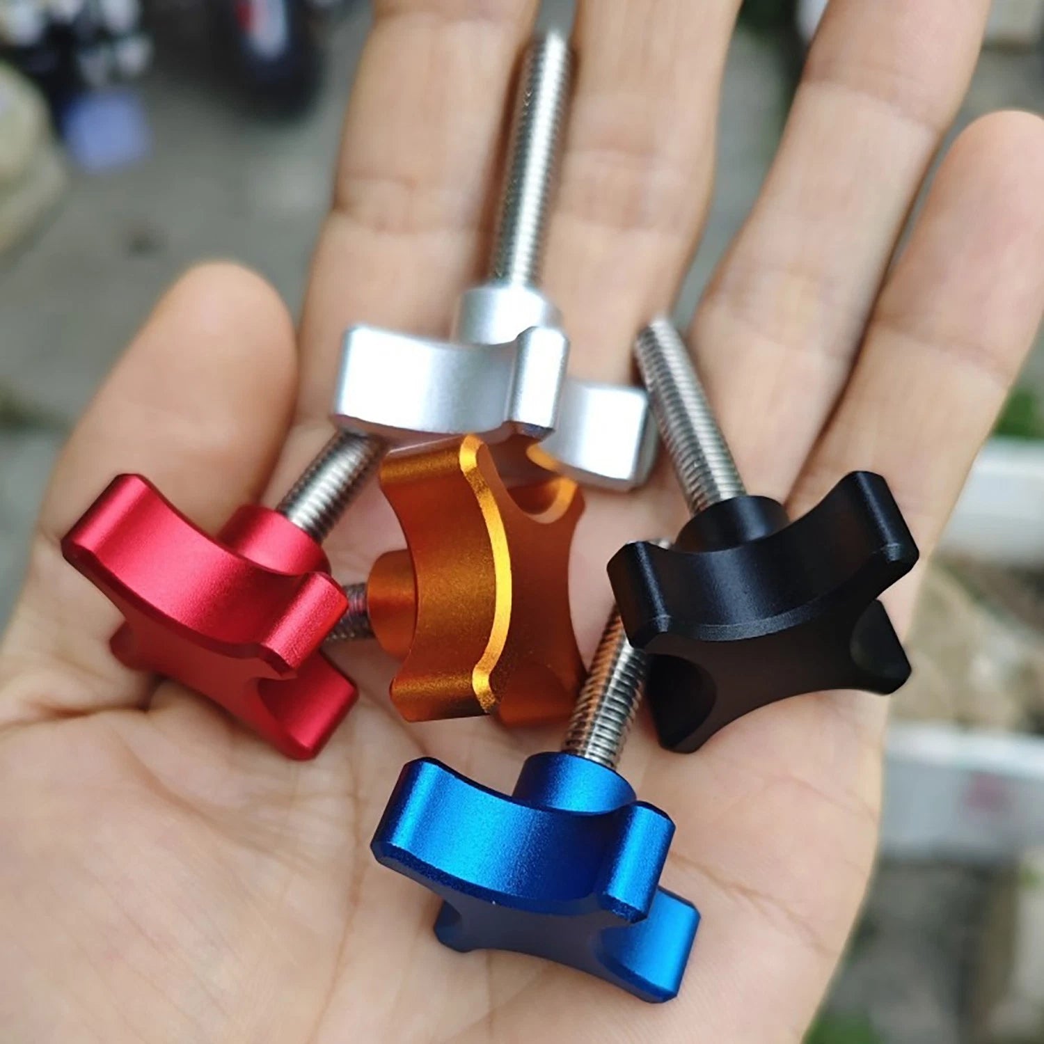 M8 M10 Star Hand Knob Screws Bolt Aluminum Thumb Handle Clamping Machine Bolts