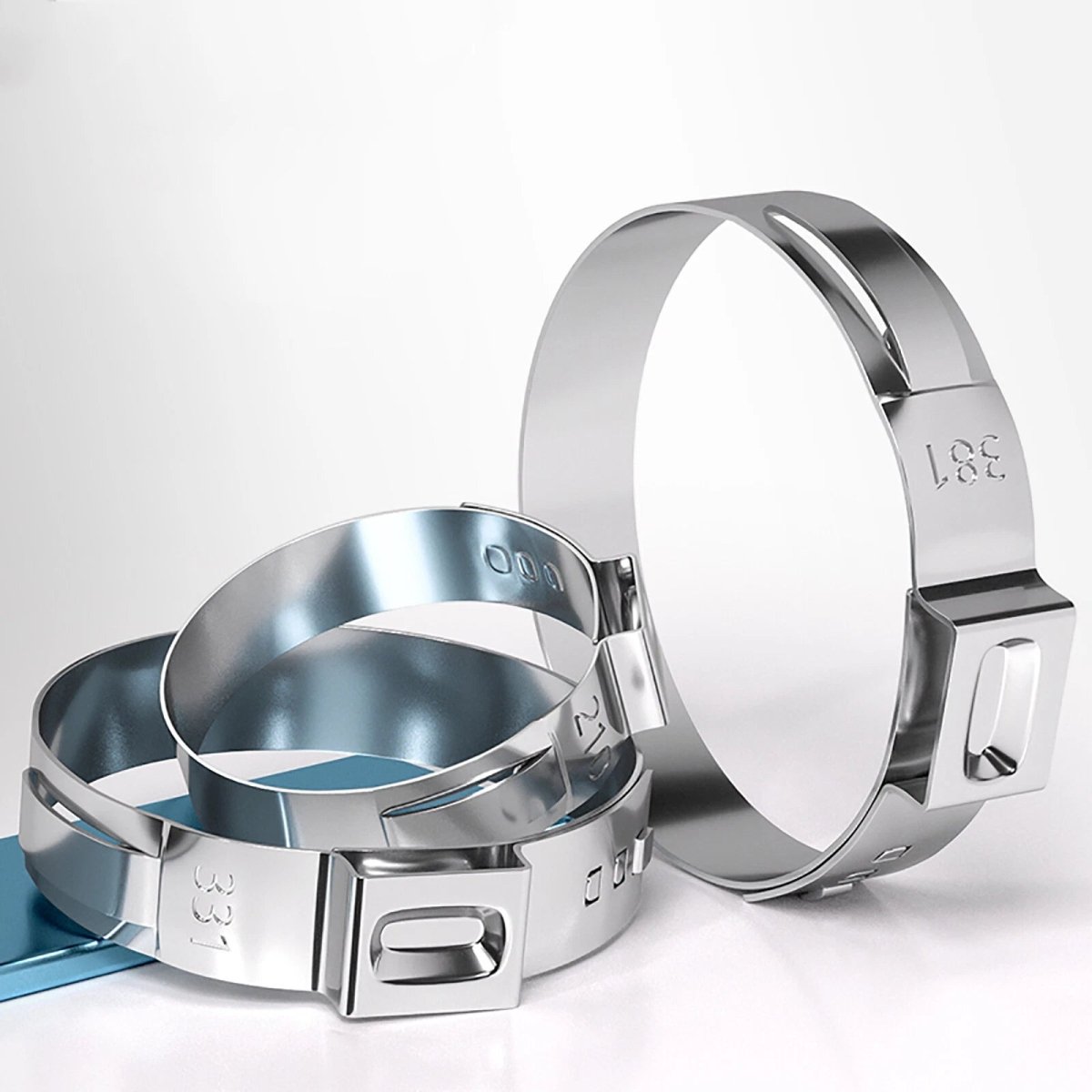 All sizes Single Ear Plus O Clips 316 Stainless Steel Air Water Pipe Hose Clamps - HomeDIYer