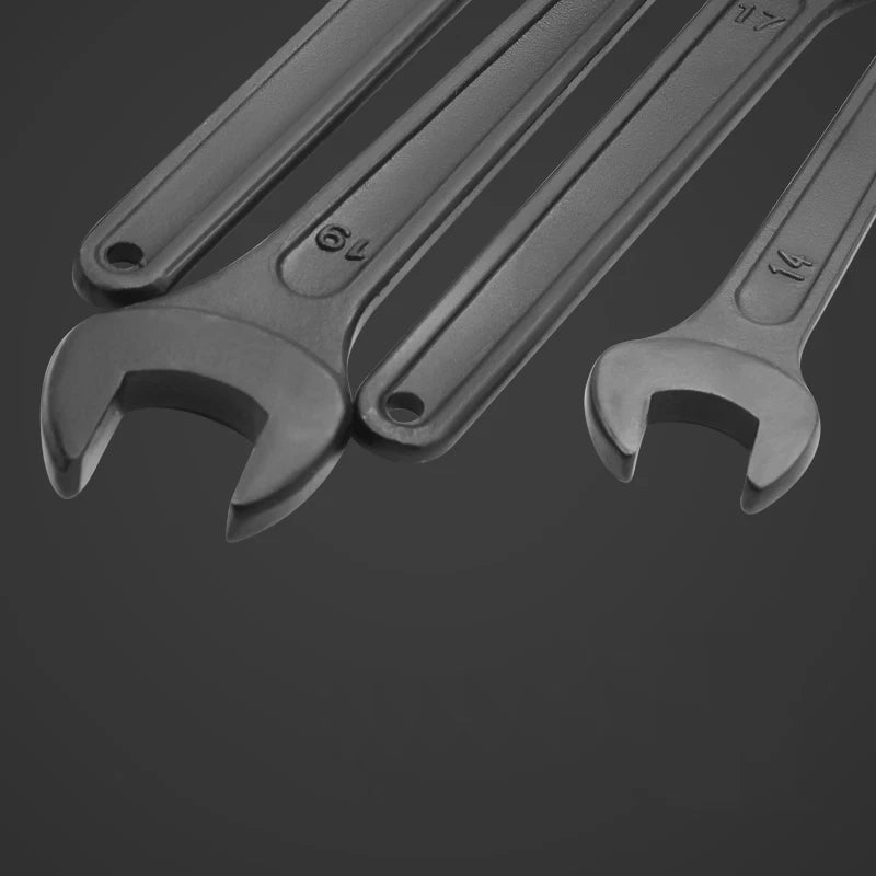 Black Heavy Duty Single Head Open End Wrenches Repair Spanner Workshop 14mm-50mm