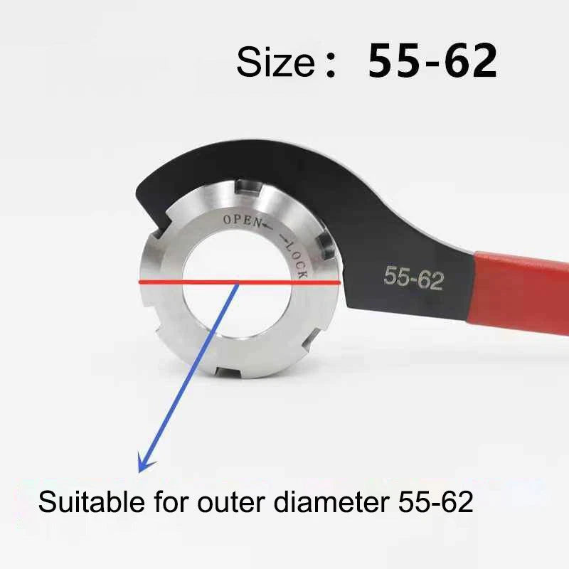 Universal Coil Over Wrench Shock Spanner Adjustable C Shape Wrenches All Size