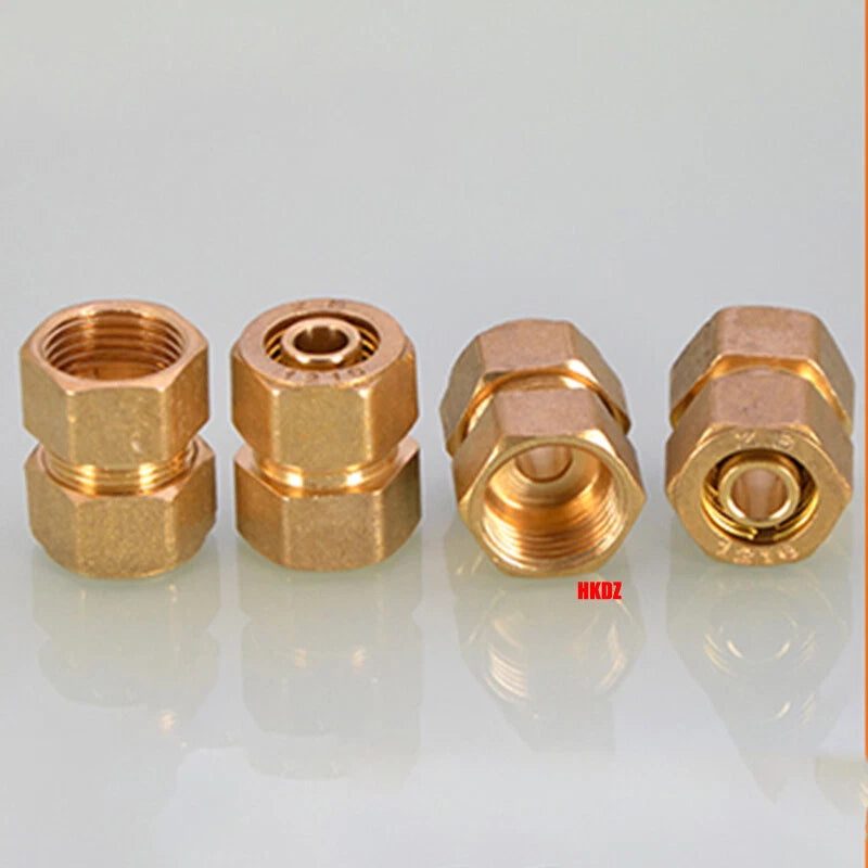 Push-Fit Tube Fittings for 12mm & 16mm Pipe — Straight, Elbow, Tee, Ball Valve, 1/2" & 3/4" NPT
