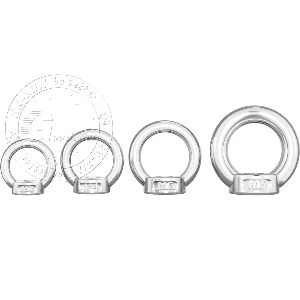 Stainless Steel Eye Bolts & Eye Nuts — A4 316 Metric Thread M6 to M36 - HomeDIYer