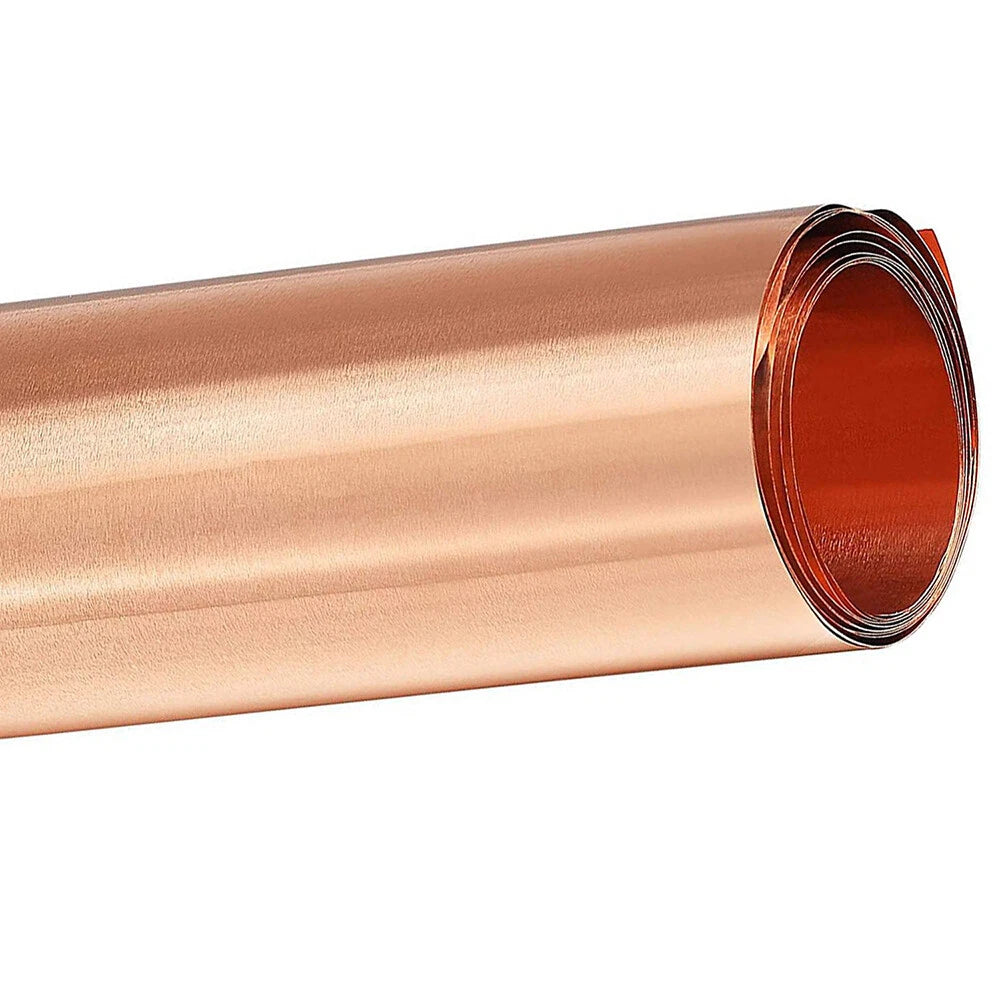 Pure Copper Metal Sheet Foil Plate Thick 0.01-1mm Wide 100-400mm Conductive Roll