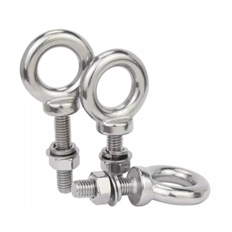 M12–M30 A2 Stainless Steel Lifting Eye Bolts with Nuts and Washers - HomeDIYer