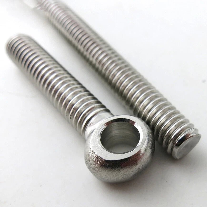 M6 Stainless Steel Eye Bolts — Threaded Ring Screws for Catenary Wire & Resin Hanging - HomeDIYer