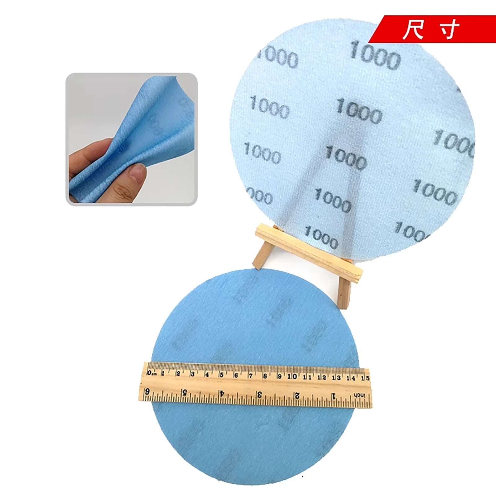 6 Inch 150mm Wet and Dry Sanding Discs Round Sandpaper Film Pads 600-5000 Grit