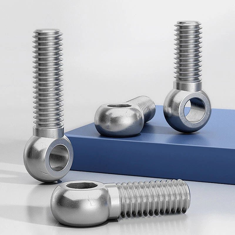 304 Stainless Steel Forged Eye Bolt Ring M10 M12 M14 – Full & Partial Thread, Catenary Hanging Screw - HomeDIYer