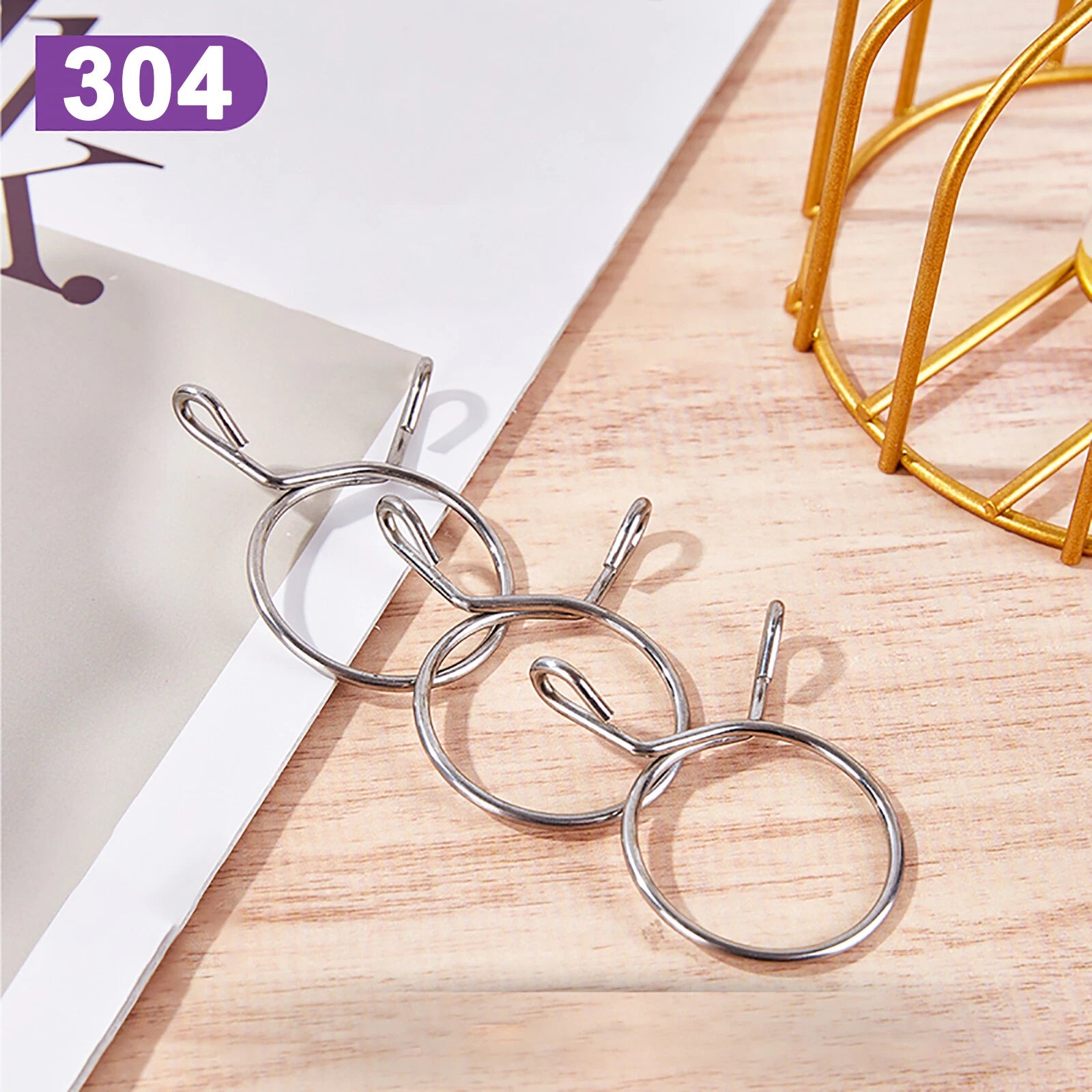 New Single Wire Fuel Hose Spring Clips Silicone Pipe Clamps Air Band Vacuum Tube