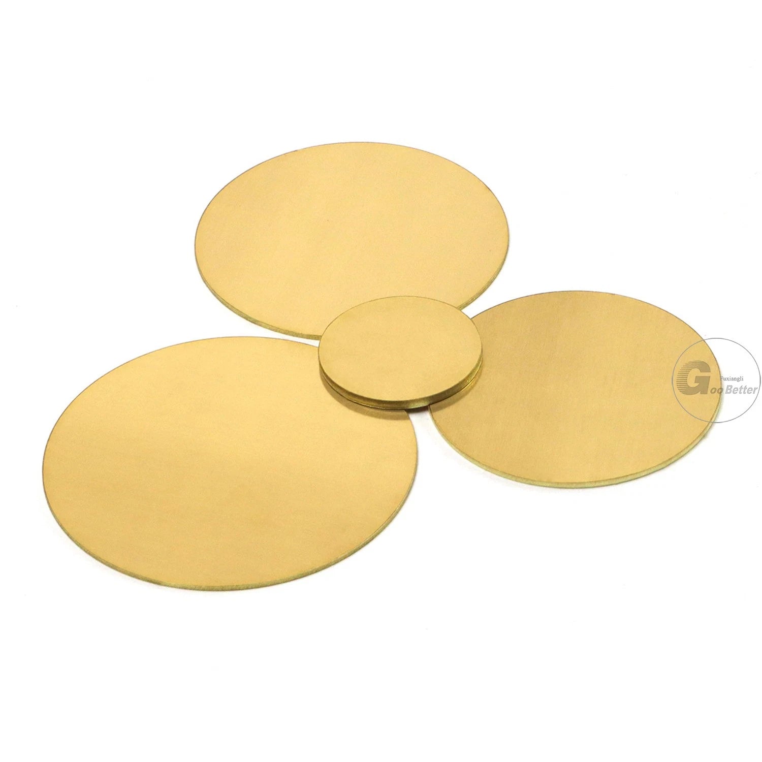 H62 Brass Solids Discs Blanks Metal Round Sheets OD10mm to 200mm Thick 5mm 6mm