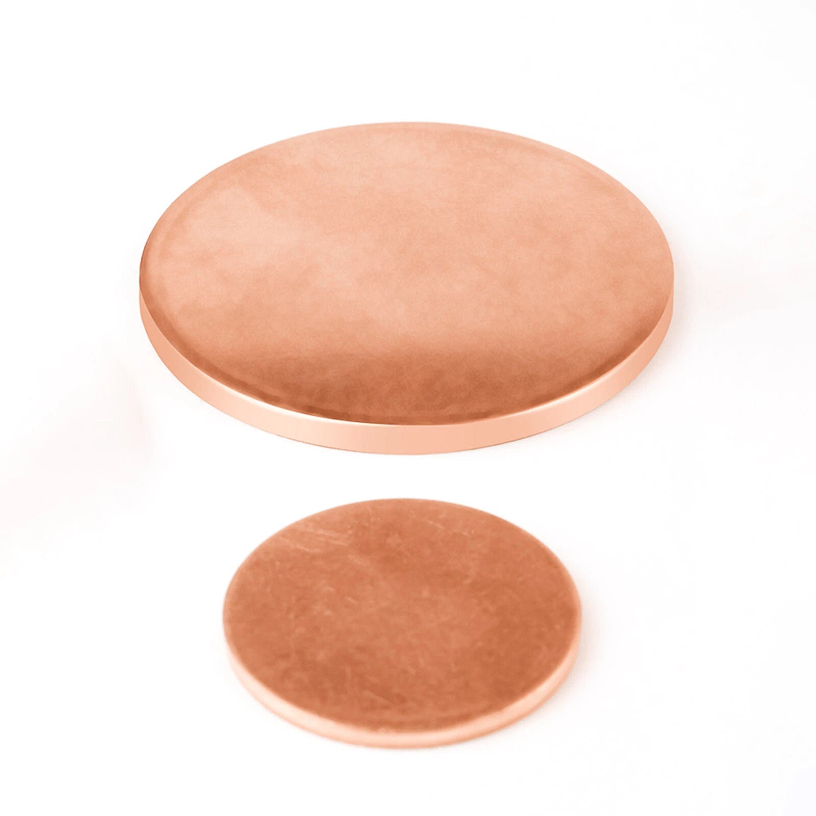 Solid Pure Copper Discs Blanks Round Plate Metal Sheet 0.5mm - 5mm Thick Cu 99.9