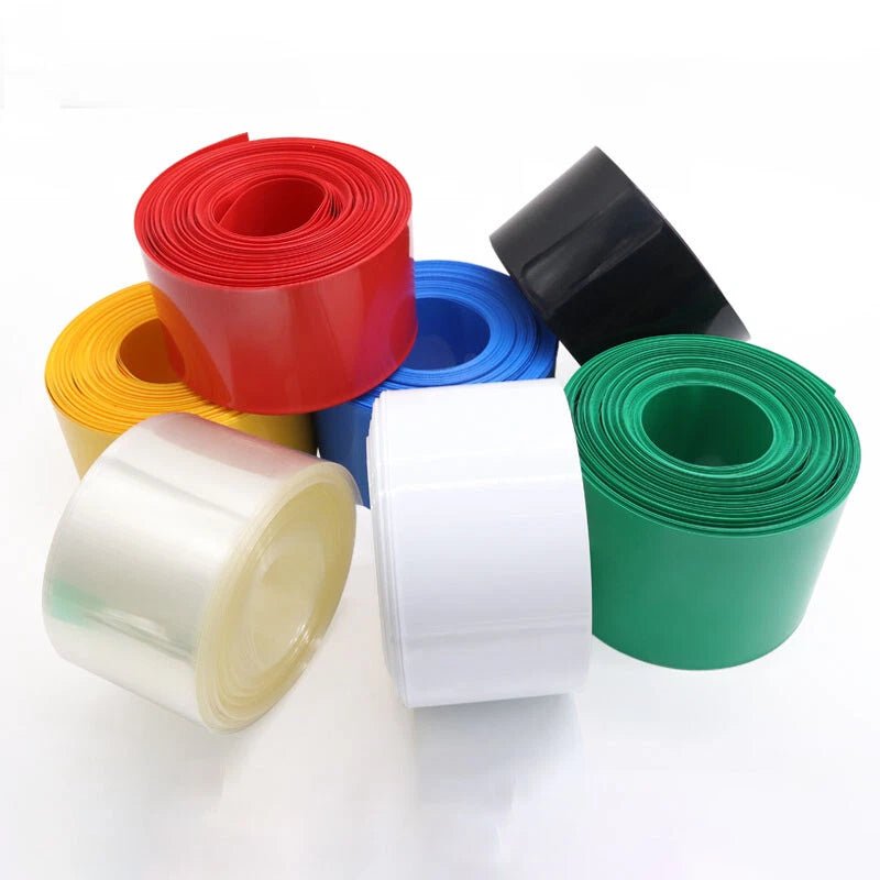 PVC Heat Shrink Tubing 45mm–120mm | Battery Wrap & Wire Insulation – Multiple Colors - HomeDIYer
