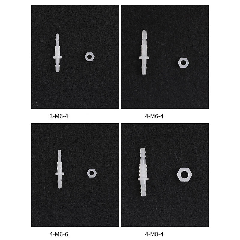 Plastic Barbed Bulkhead Fitting with Male Thread — Hose Tail Pipe Connector