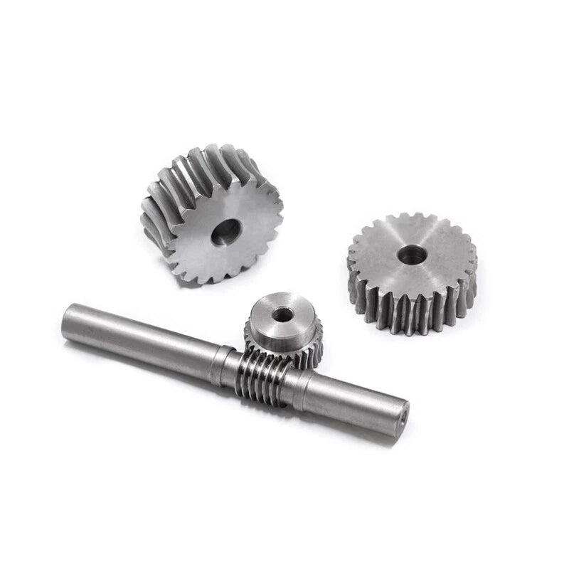 45# Steel Worm Gear Set 1 Modulus 15-100 Teeth Wheel Shaft Gear Box Shaft
