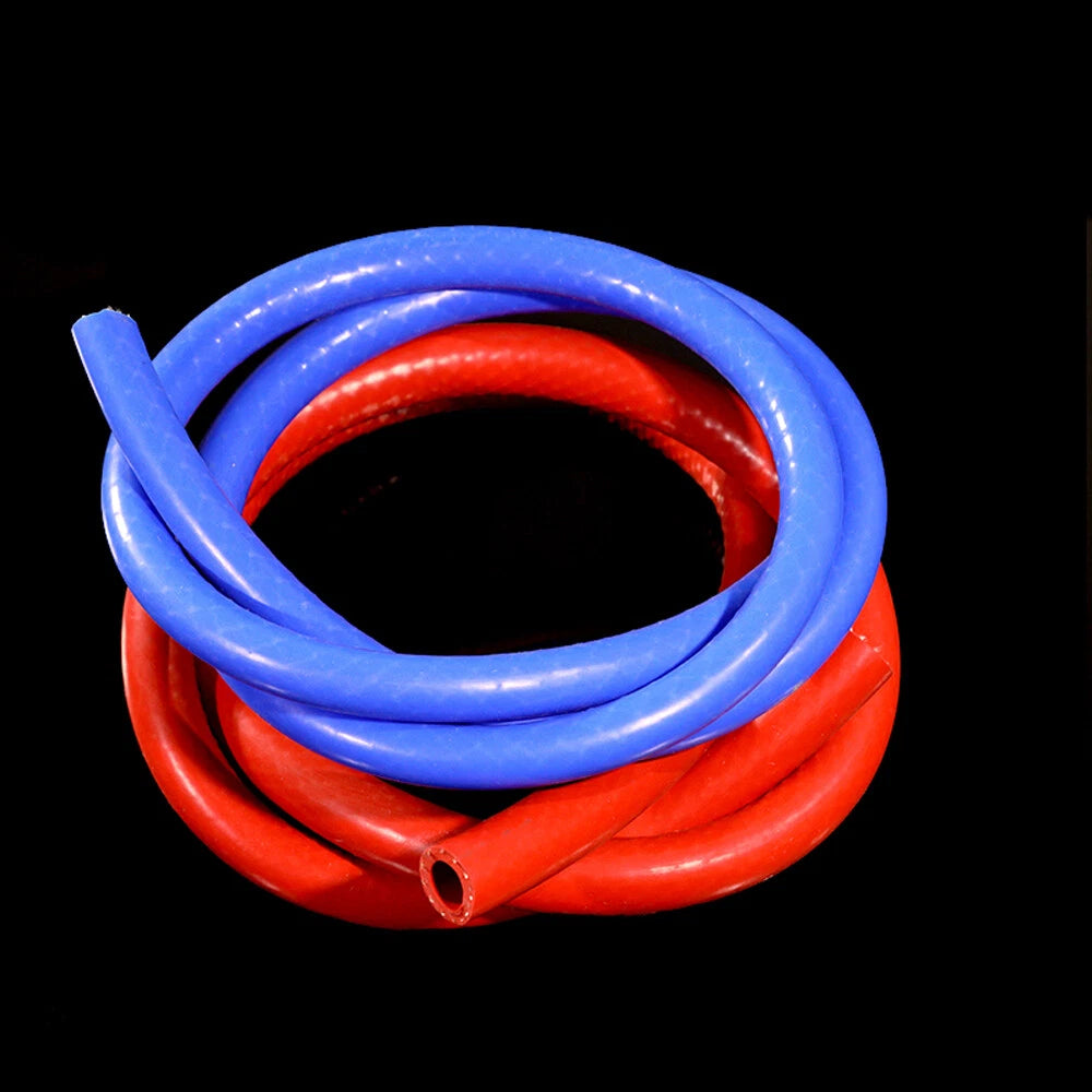Silicone Tubing Reinforced Rubber Hose — 6mm to 32mm ID, Red & Blue, 1M–5M