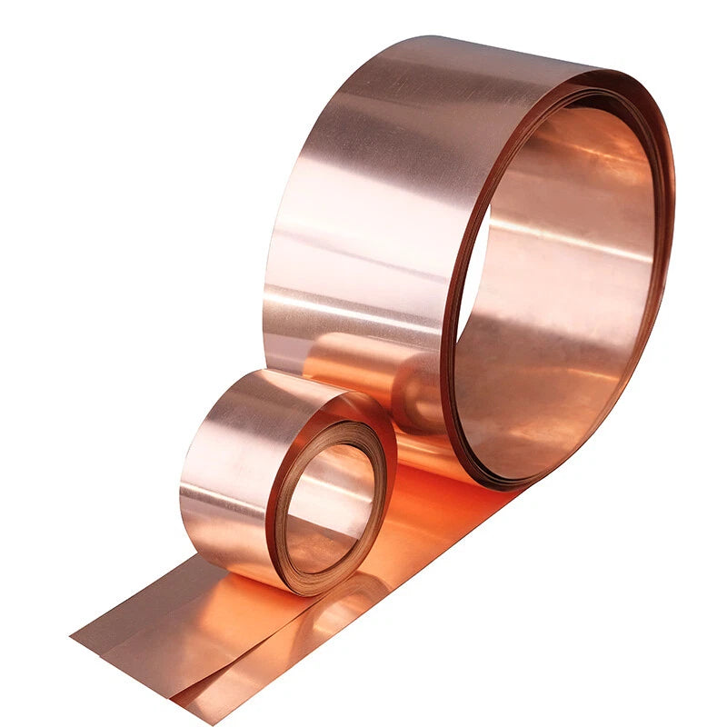1 Meter Copper Sheet Strip Pure Cu Thin Foil Plate Thick 0.05-1mm Width 10-400mm
