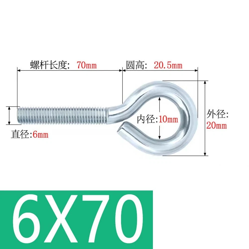 M3–M12 Galvanised Eye Screws | Metric Closed Eye Bolts & Threaded Ring Hooks