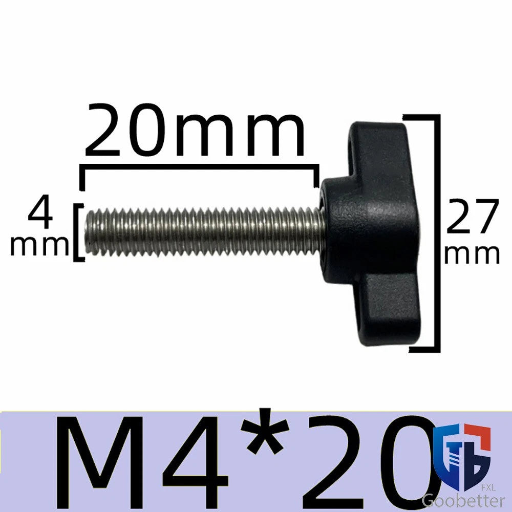 Male Wing Knob Bolt M5 M6 M8 Clamping Thumb Nut Z-handles Screws Stainless Steel