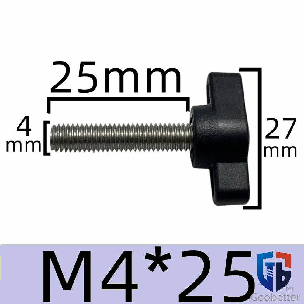 Male Wing Knob Bolt M5 M6 M8 Clamping Thumb Nut Z-handles Screws Stainless Steel