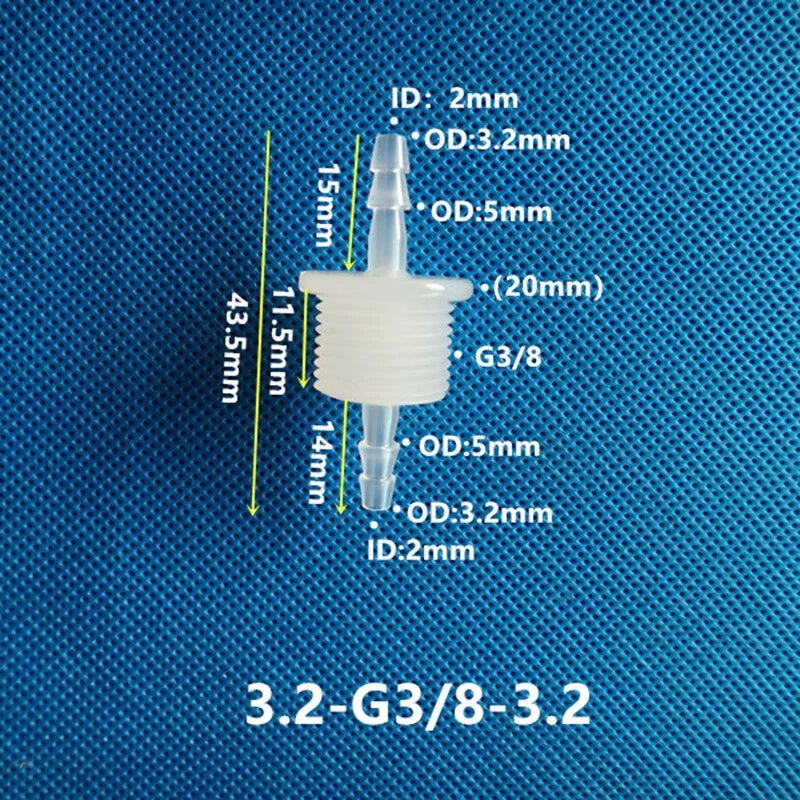 Plastic Barbed Bulkhead Fitting with Male Thread — Hose Tail Pipe Connector