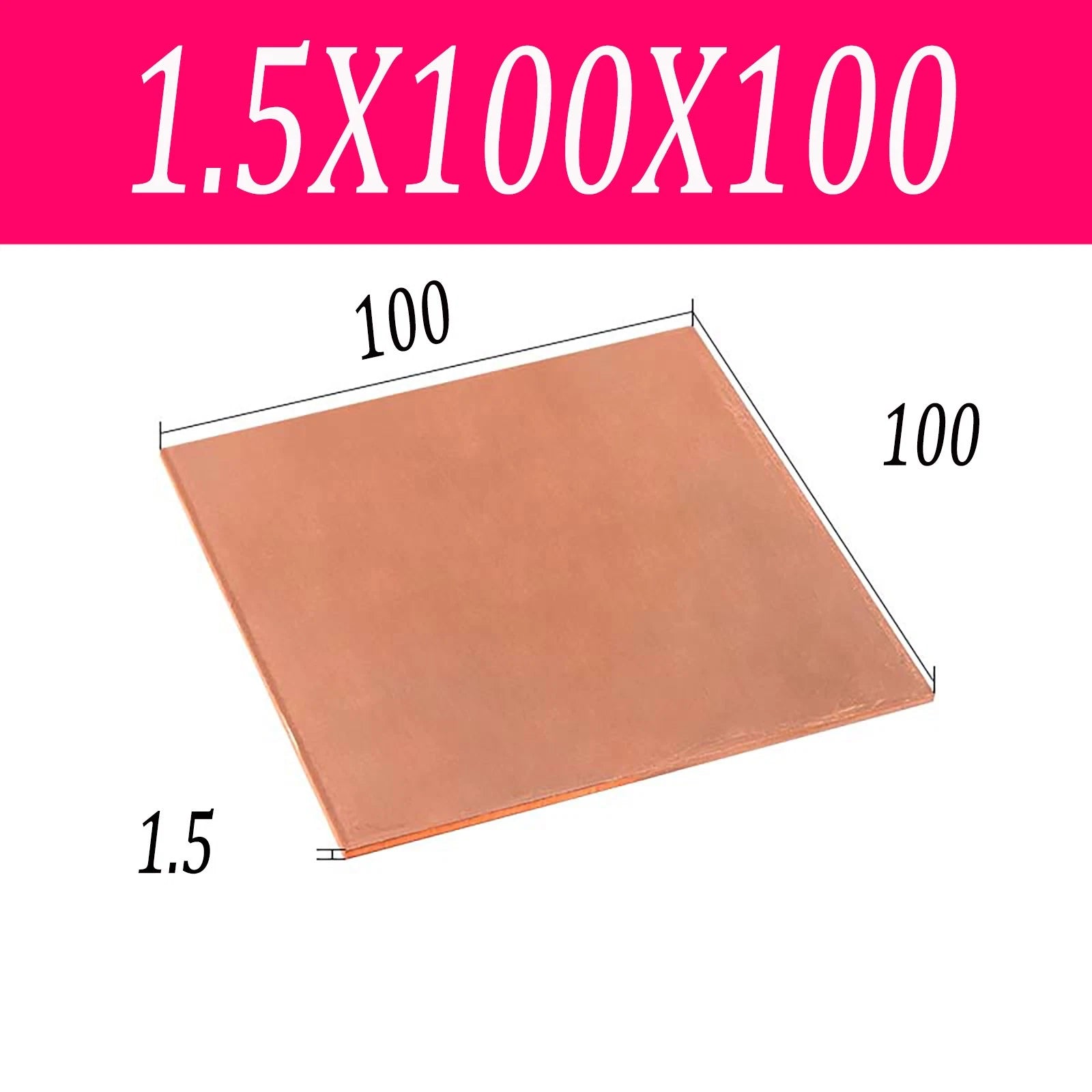 Copper Sheet T2 99.9% Pure Cu Metal Sheet Flat Stock Plate Thick 0.5mm-10mm