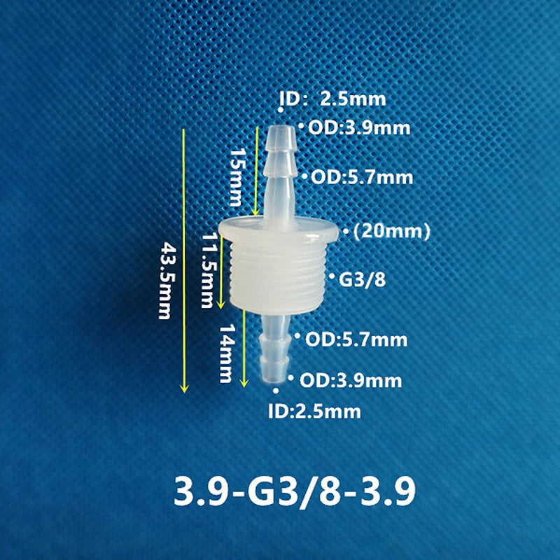 Plastic Barbed Bulkhead Fitting with Male Thread — Hose Tail Pipe Connector