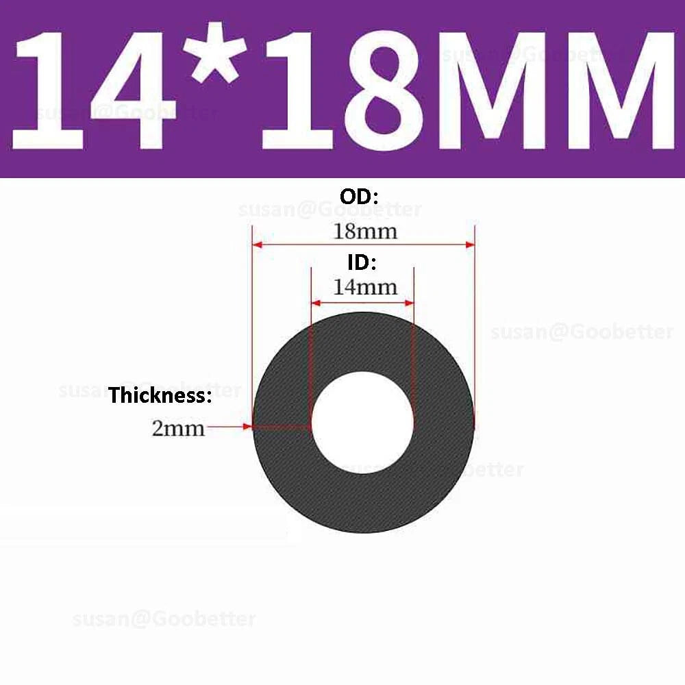 Silicone Hose Pipe Tube Water Air Black Rubber Tubing Tube ID 0.5mm to 38mm