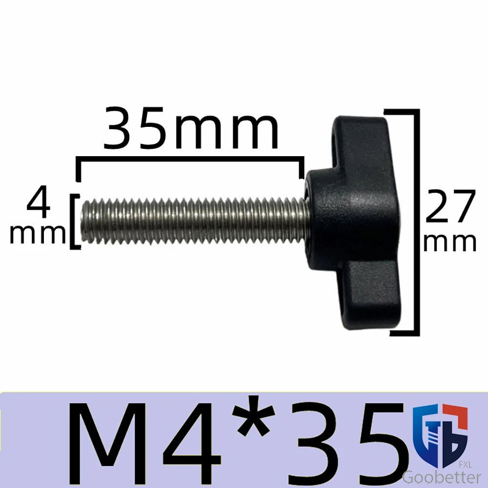 Male Wing Knob Bolt M5 M6 M8 Clamping Thumb Nut Z-handles Screws Stainless Steel
