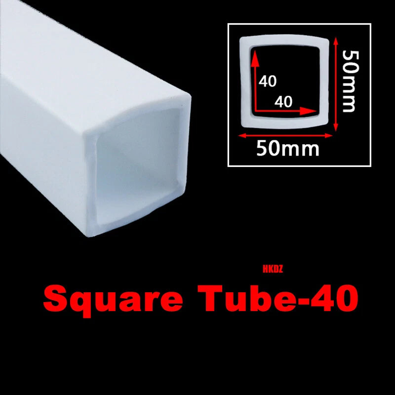 Square Silicone Rubber Hollow Tube Pipe Protector Seal Strips Width 2.5mm~108mm