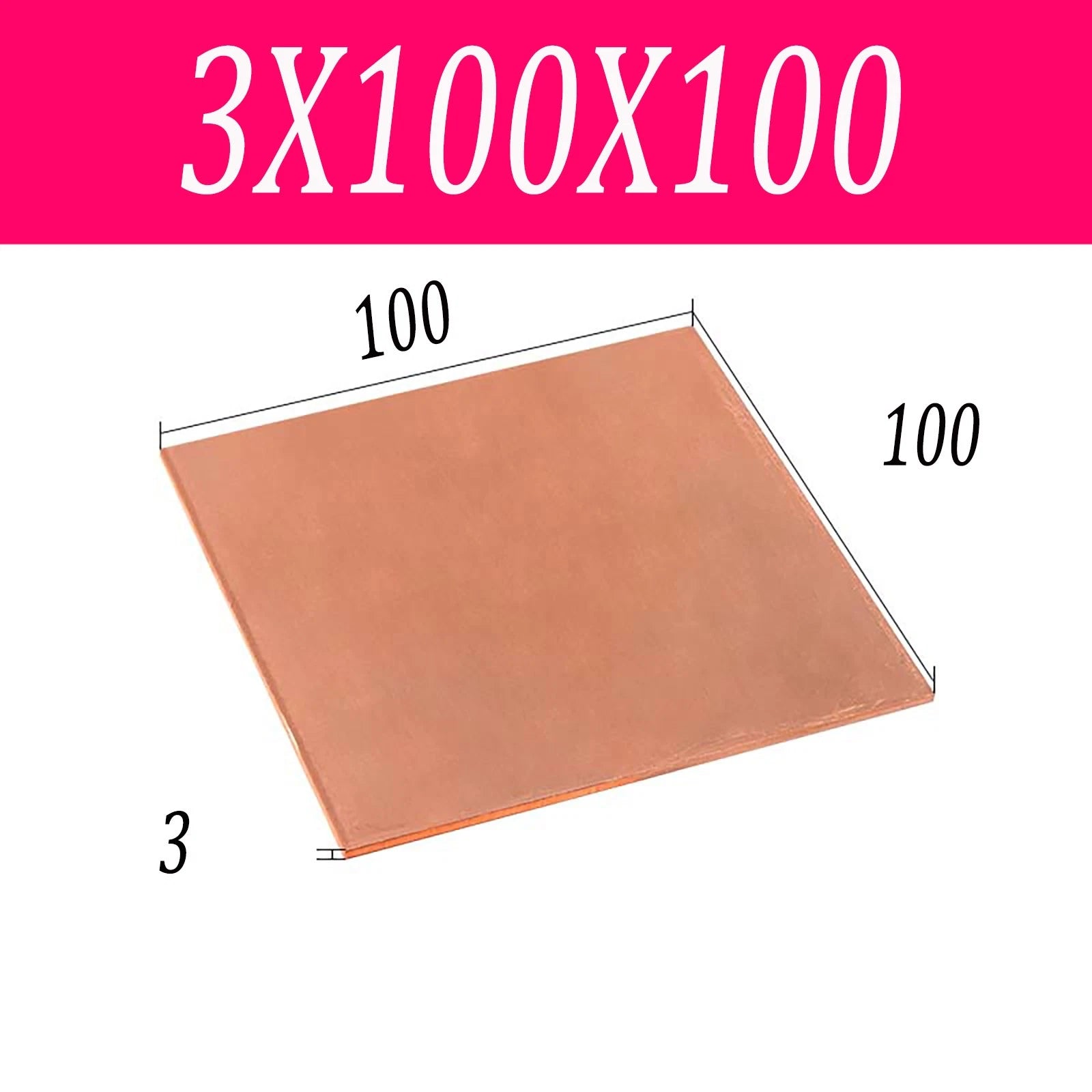Copper Sheet T2 99.9% Pure Cu Metal Sheet Flat Stock Plate Thick 0.5mm-10mm