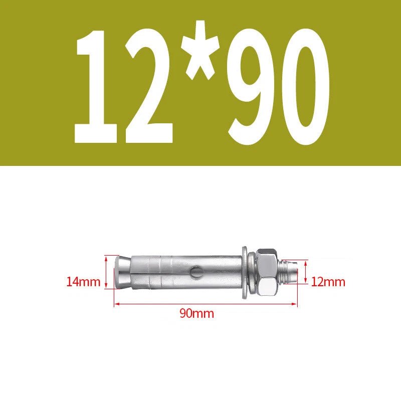 Hex Nut Expansion Sleeve Anchor Bolts — M6 to M20, Galvanized & Stainless Steel - HomeDIYer