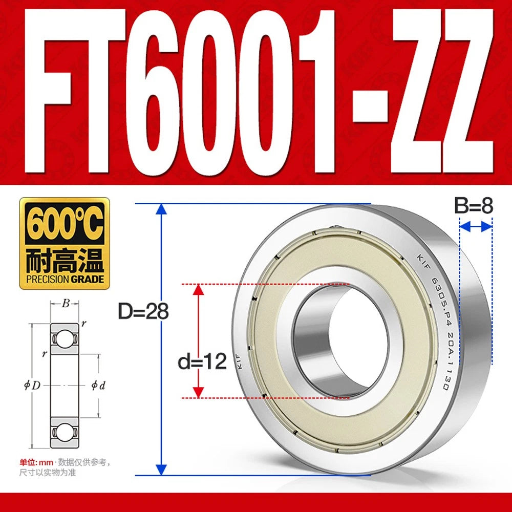 Deep Groove Ball Bearing Bearings Inner-Ø 10/12/15/17/20/25/30/35mm Various Size