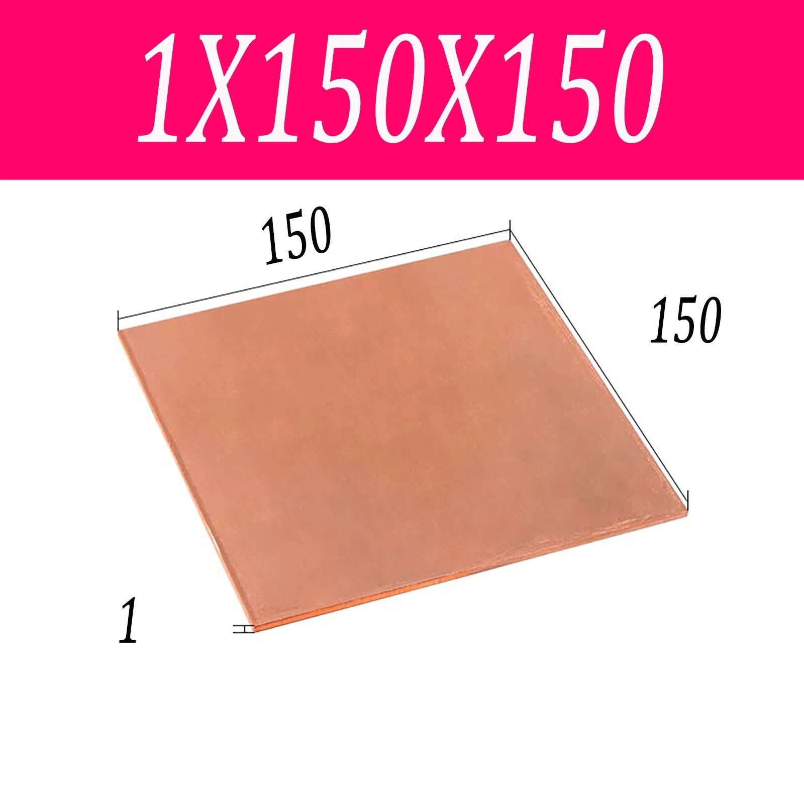 Copper Sheet T2 99.9% Pure Cu Metal Sheet Flat Stock Plate Thick 0.5mm-10mm