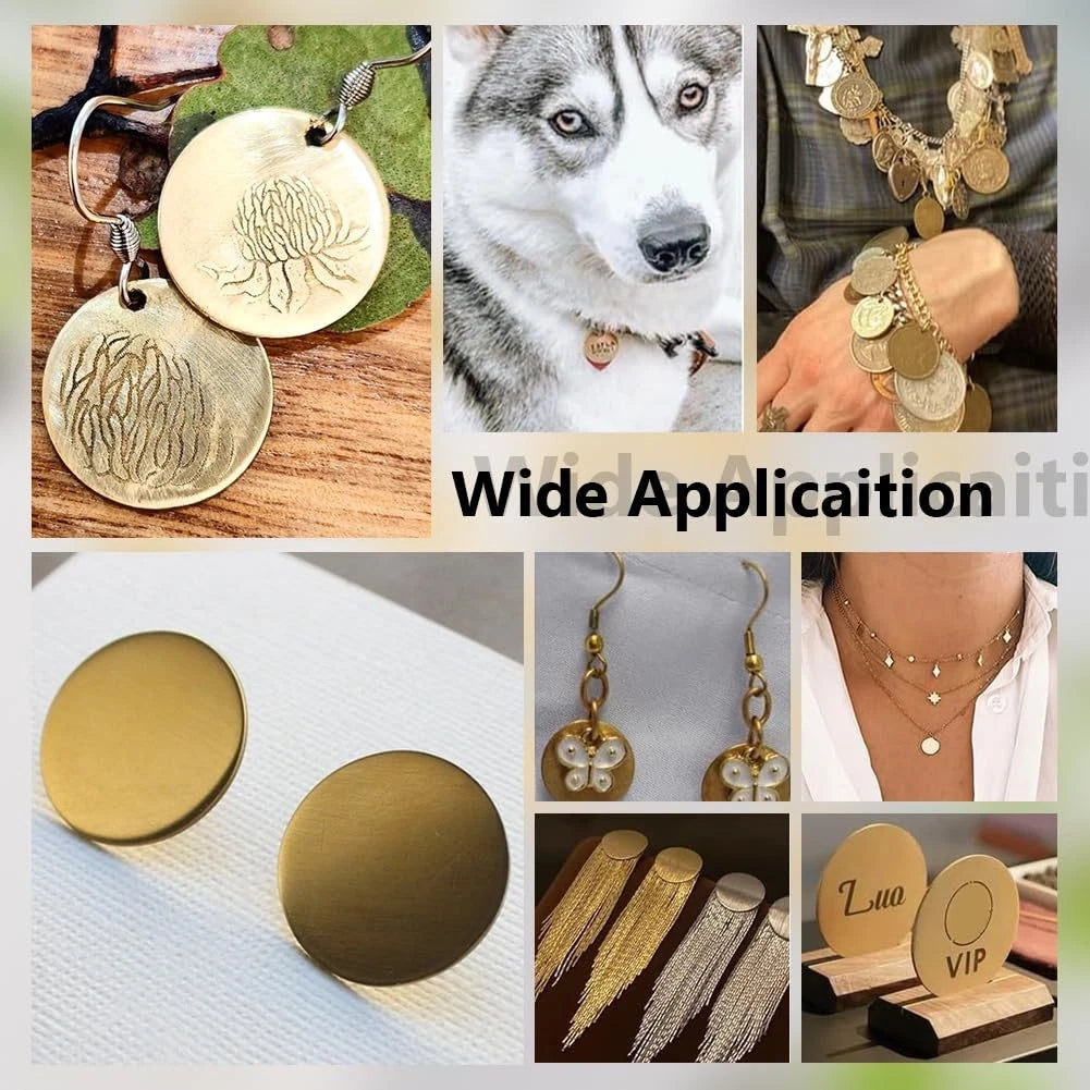 H62 Solid Brass Discs Blanks Metal Round Sheets Thick 0.3mm - 5mm Dia 10-300mm