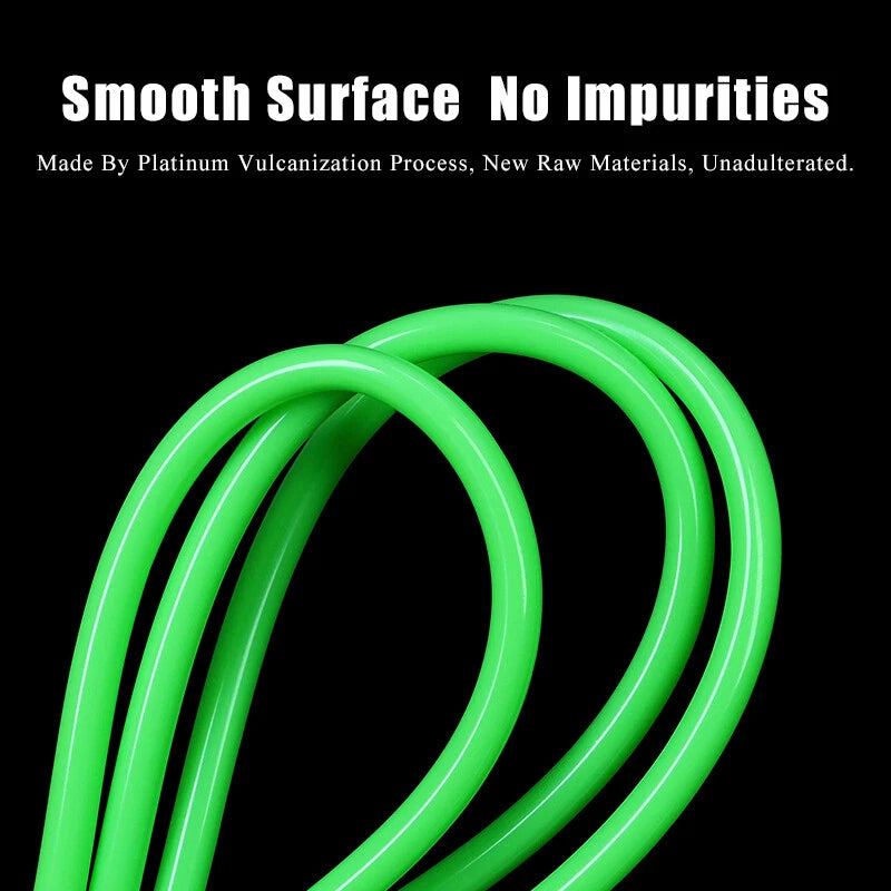Food Grade Silicone Tubing — Fruit Green, Beer & Milk Hose, 4mm–6mm ID
