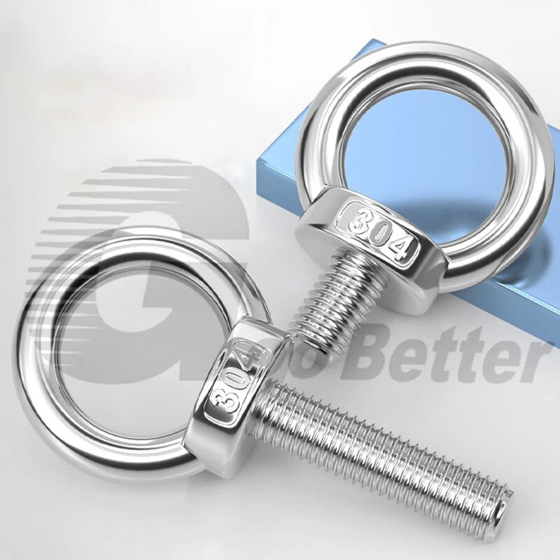 Lifting Eye Bolts A2 304 Stainless Steel M4 M5 M6 M8 M10 M12 M14 M16 M18 M20 M24