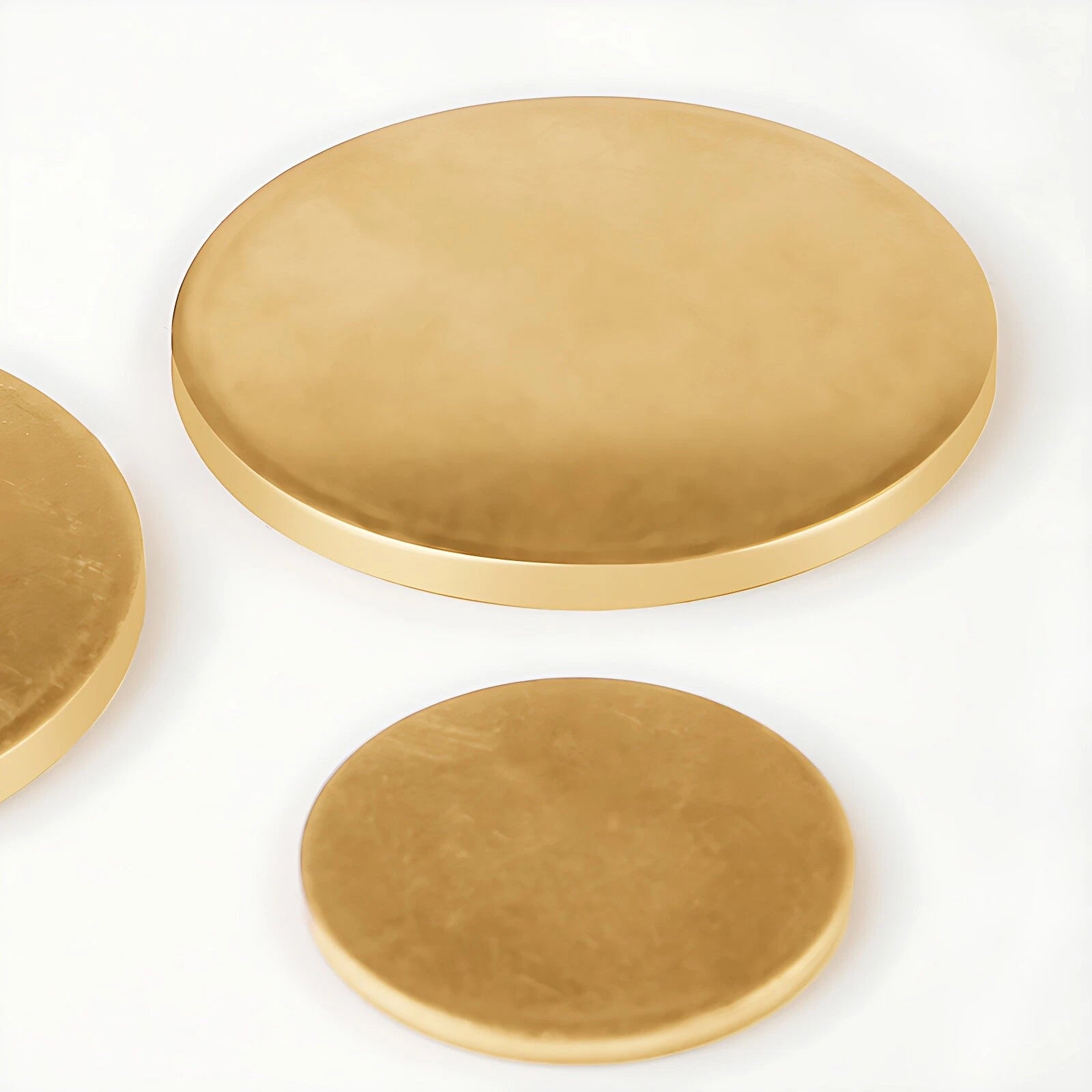 H62 Solids Brass Discs Blanks Metal Round Sheets OD 50-200mm Thick 0.8mm 1mm- 3m