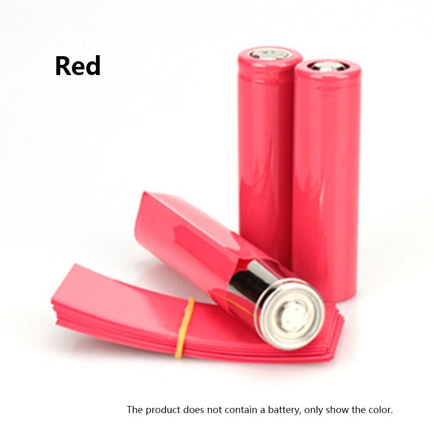 60mm PVC Heat Shrink Tubing for 18650 Battery Packs – 8 Colors - HomeDIYer