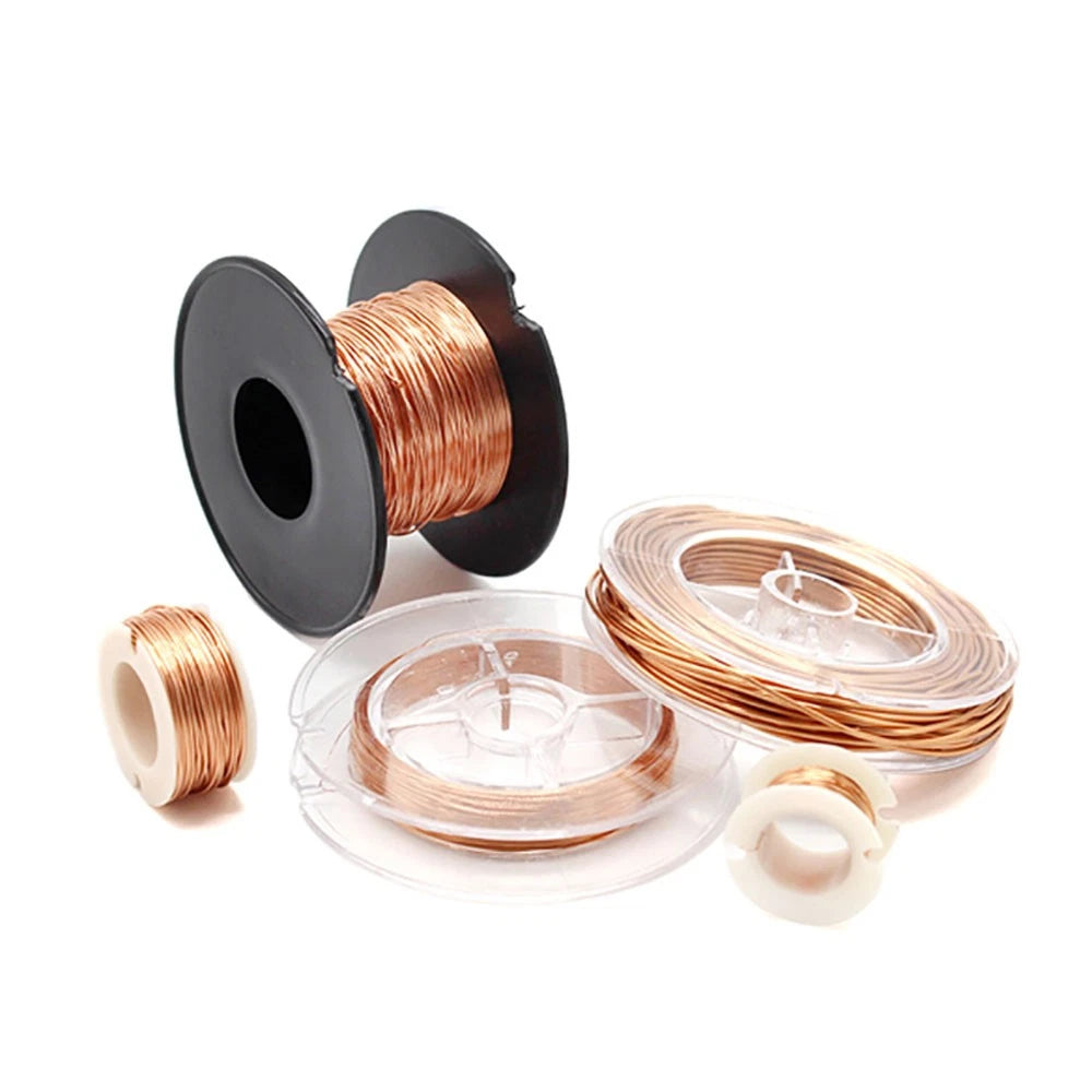0.2mm 0.5mm 1mm Copper Wire Jewellery Solid Bare Round Craft Diy Uncoated Wire