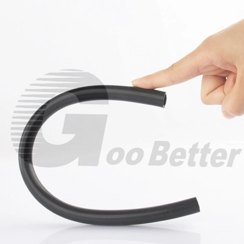 Black Food Grade Silicone Tube Hose Vacuum Tubing Pipe Soft Rubber ID 0.5-25mm