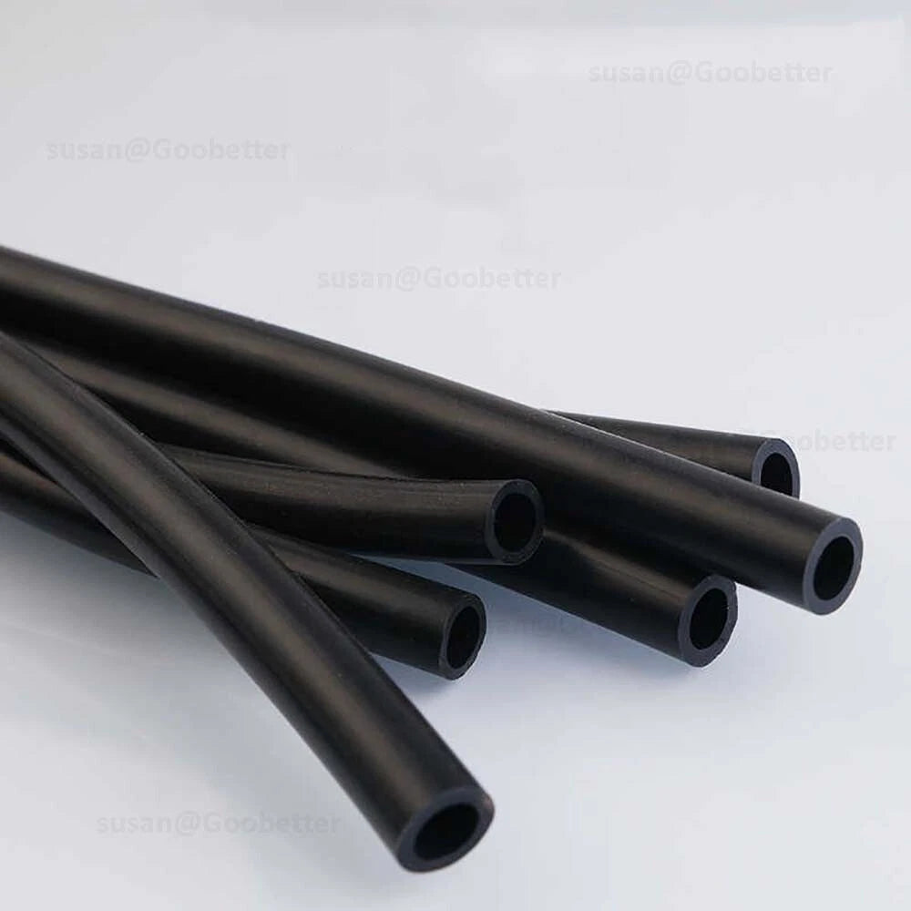 Silicone Hose Pipe Tube Water Air Black Rubber Tubing Tube ID 0.5mm to 38mm
