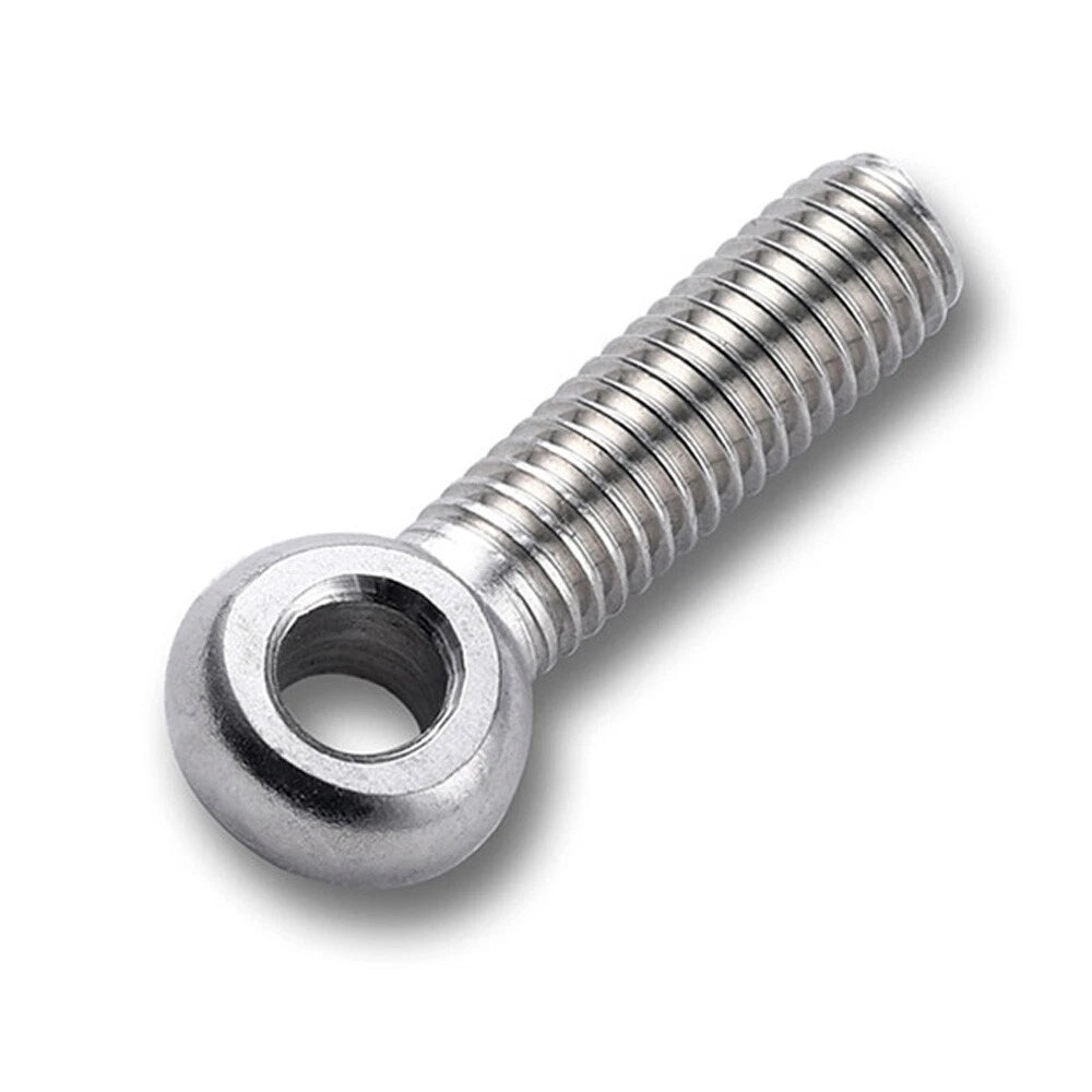 A2 Stainless Steel Eye Bolts M5–M24 | Threaded Ring Screws for Catenary Wire & Hanging