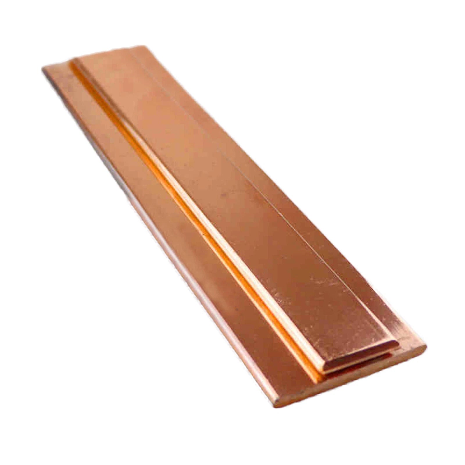 Copper Flat Bar Thick 1-50mm T2 99.9% Pure Cu Solid Metal Plate Length 1 Meter