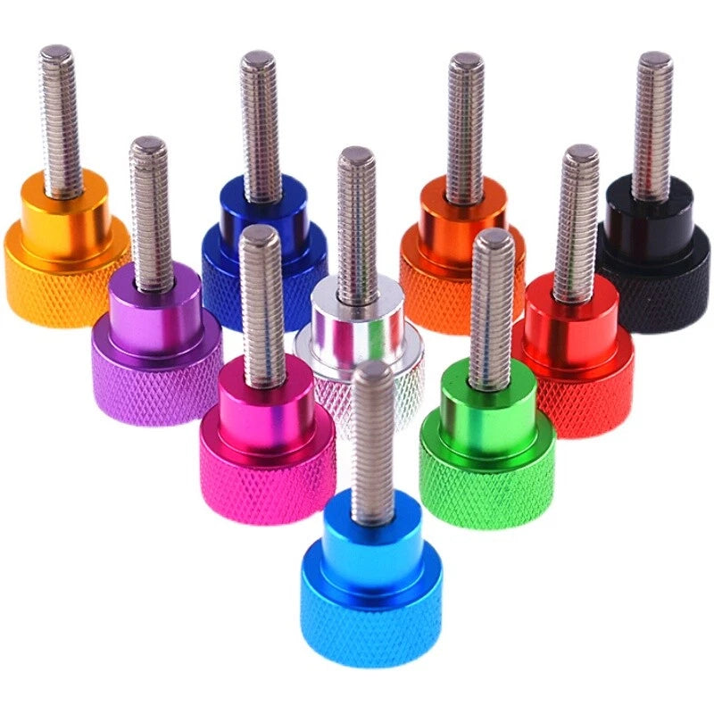 M5 M6 M8 M10 Knurled Thumb Screws Colourful Hand Grip Knob Bolts - Camera Tripod