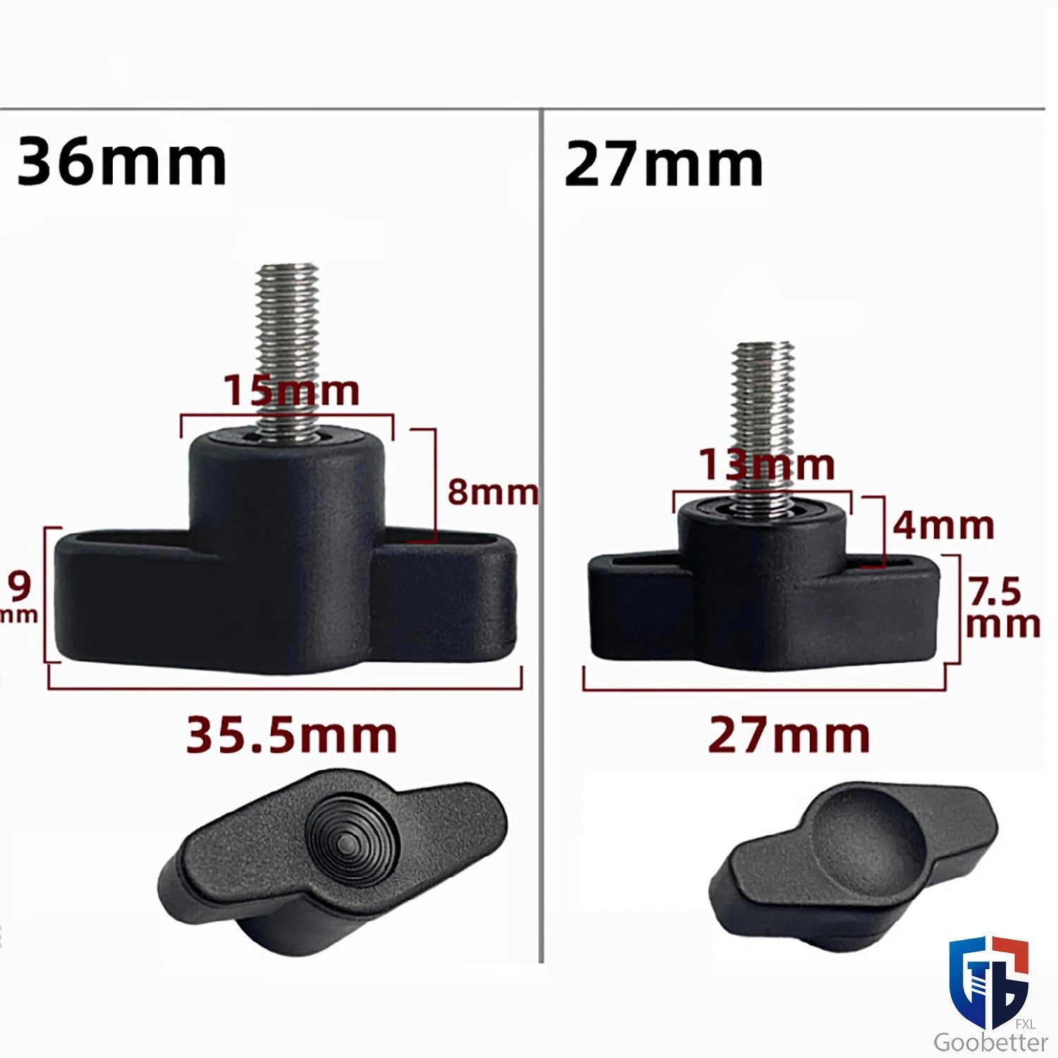 Male Wing Knob Bolt M5 M6 M8 Clamping Thumb Nut Z-handles Screws Stainless Steel