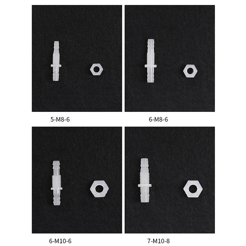 Plastic Barbed Bulkhead Fitting with Male Thread — Hose Tail Pipe Connector