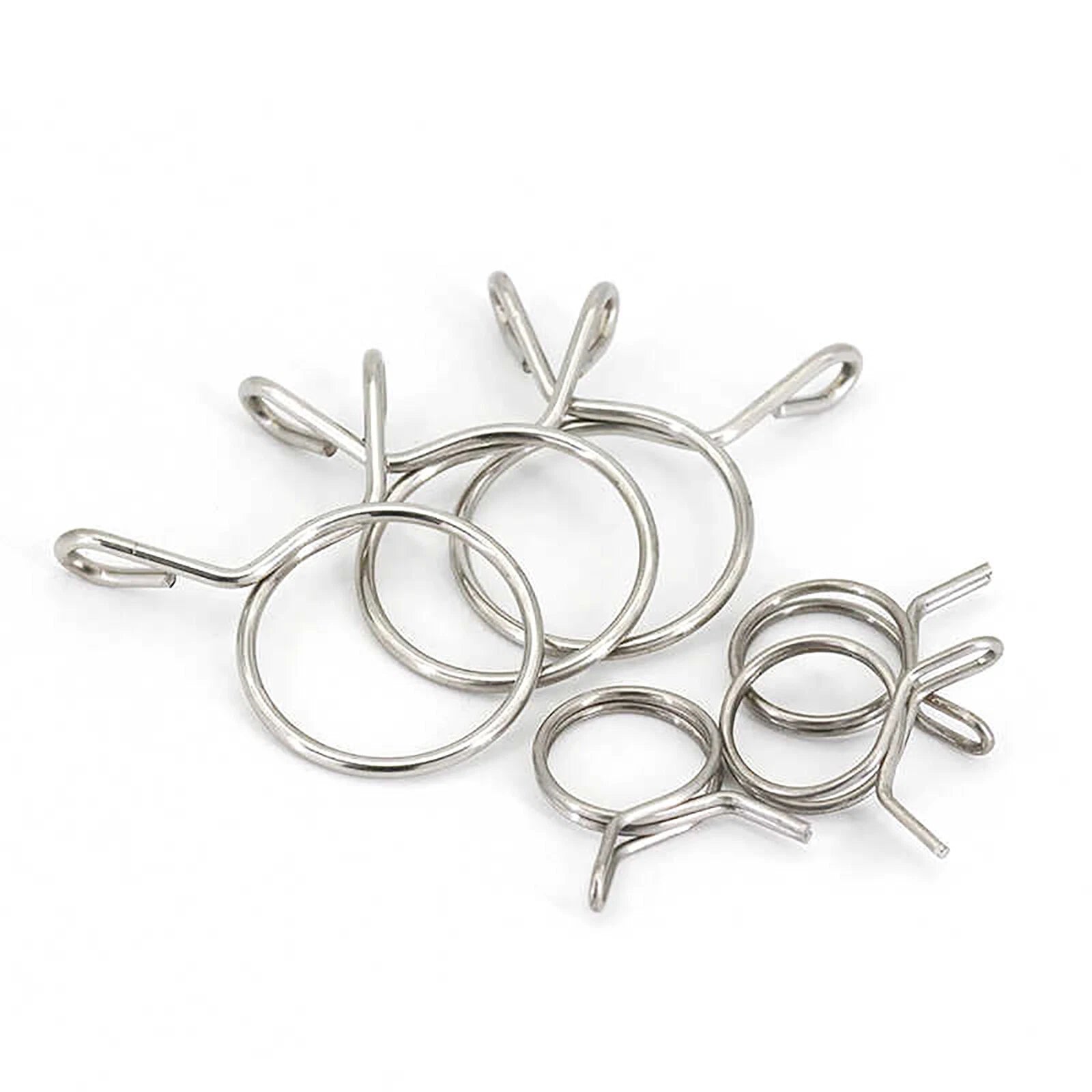 Single/Double Wire Spring Clips / Silicone Hose Pipe Air Fuel Band Tube Clamp