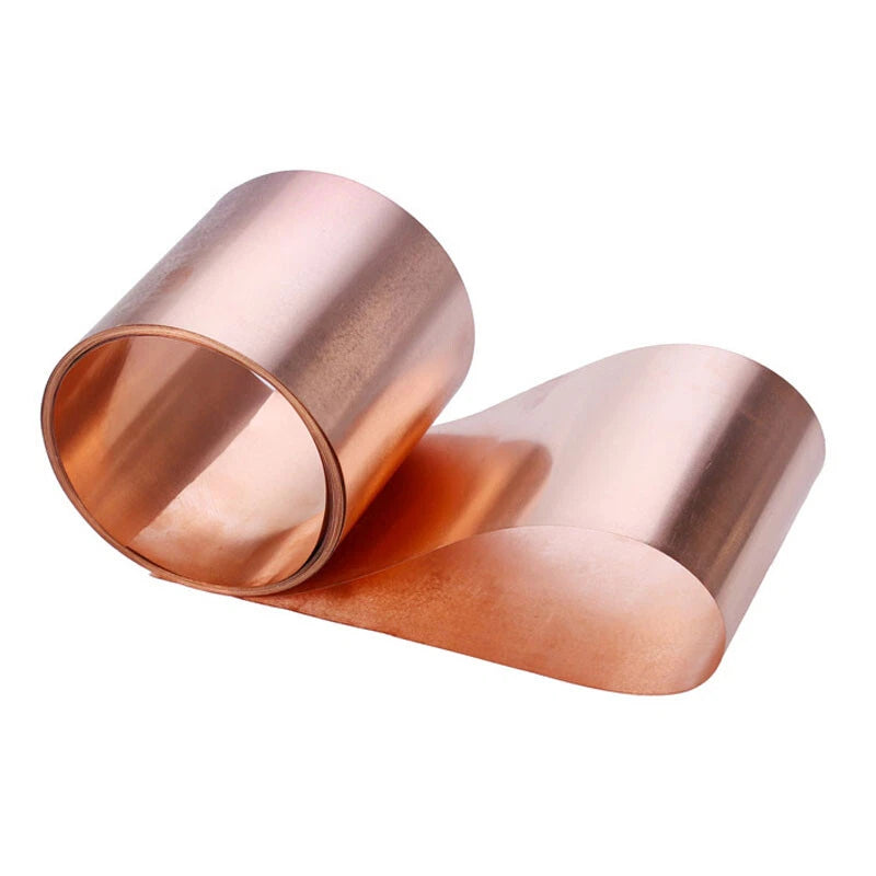 1 Meter Copper Sheet Strip Pure Cu Thin Foil Plate Thick 0.05-1mm Width 10-400mm