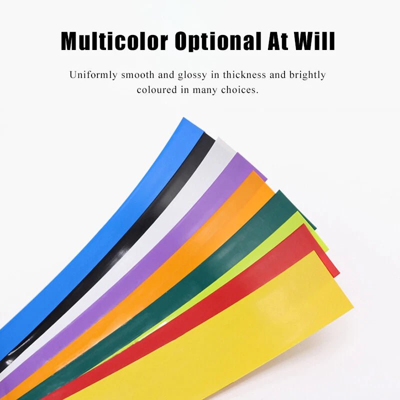 91mm PVC Heat Shrink Tubing for Battery Packs & Cable Wire Wrap — 7 Colors - HomeDIYer